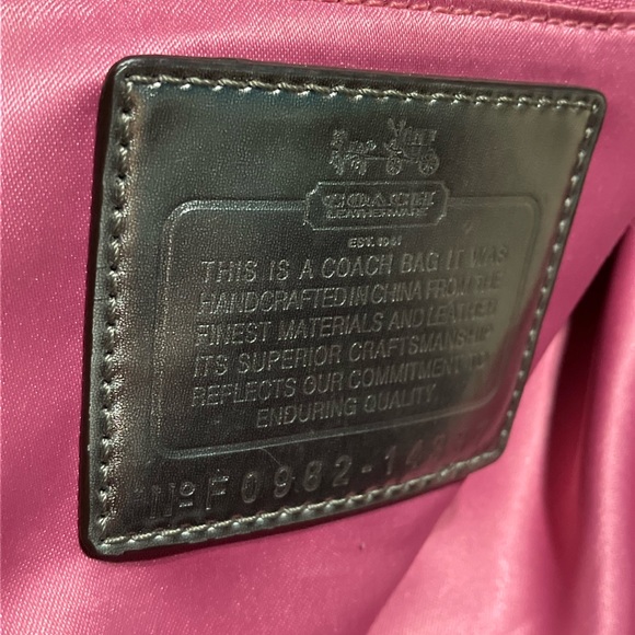 Coach Pink Shoulder Purse - Picture 10 of 16